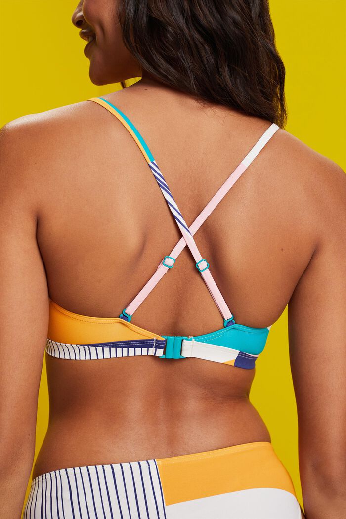 Bikinitop im Croptop-Stil mit Mustermix