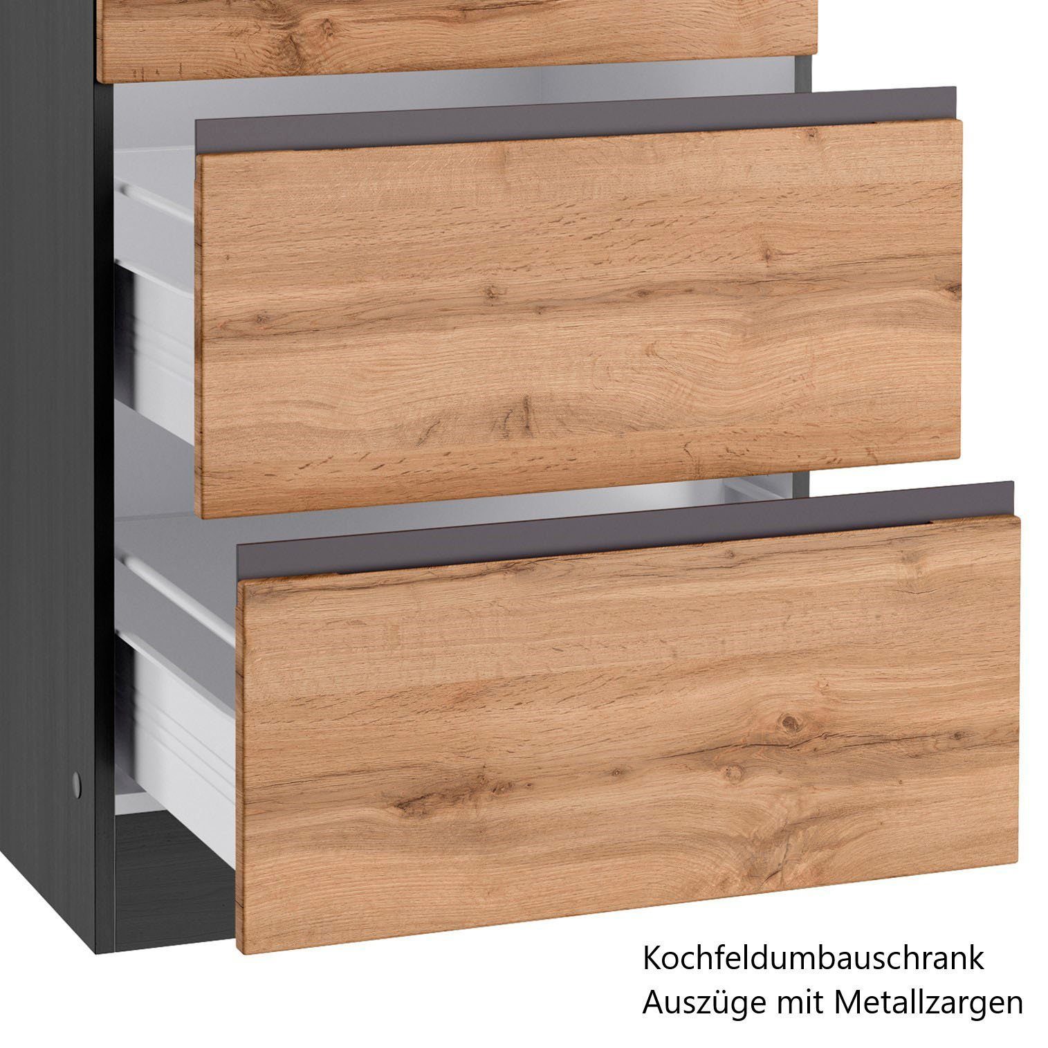 HELD MÖBEL Küche Riesa, Stellbreite 330/180 cm, wahlweise mit Induktionskochfeld