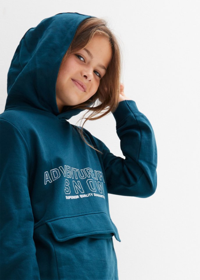 Mädchen Kapuzen-Sweatshirt aus Bio Baumwolle