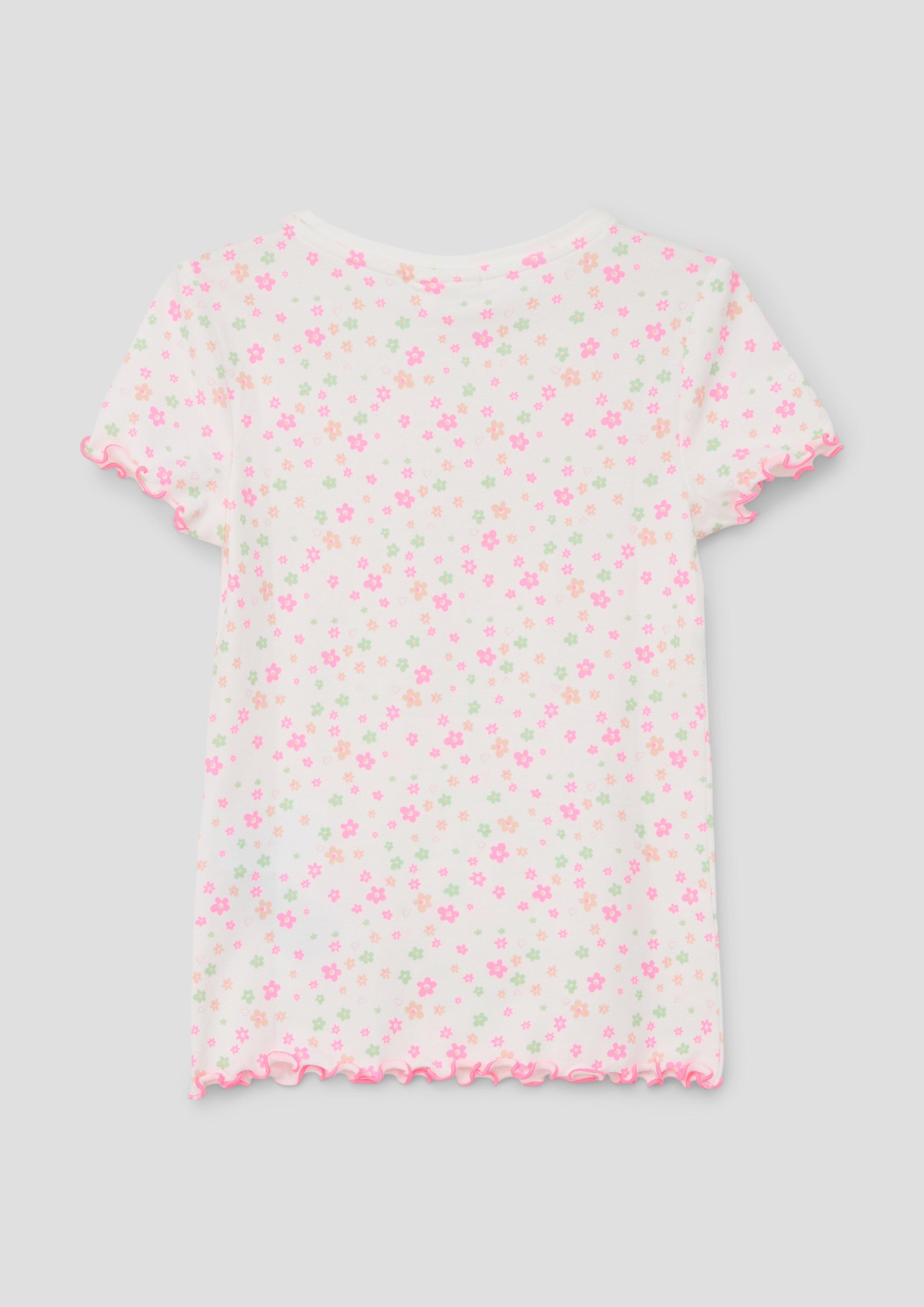 T-Shirt mit Rollsaum  2140025-02A3