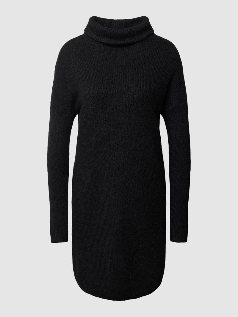 Strickkleid mit Rollkragen Modell 'ONLJANA' in schwarz