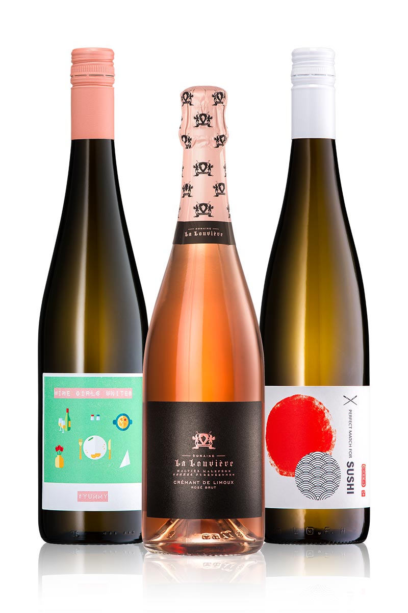 Weintrio zu Sushi Geile Weine Weinpaket