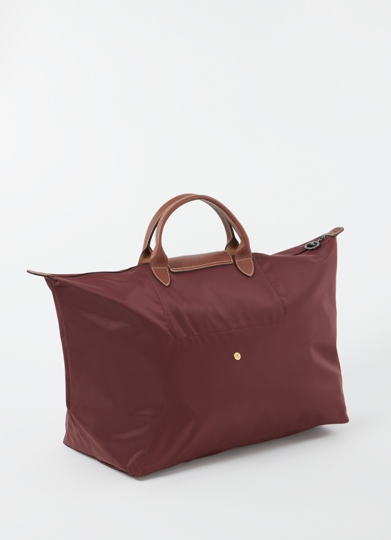 Longchamp Le Pliage Original Reisetasche S mit Lederdetails
