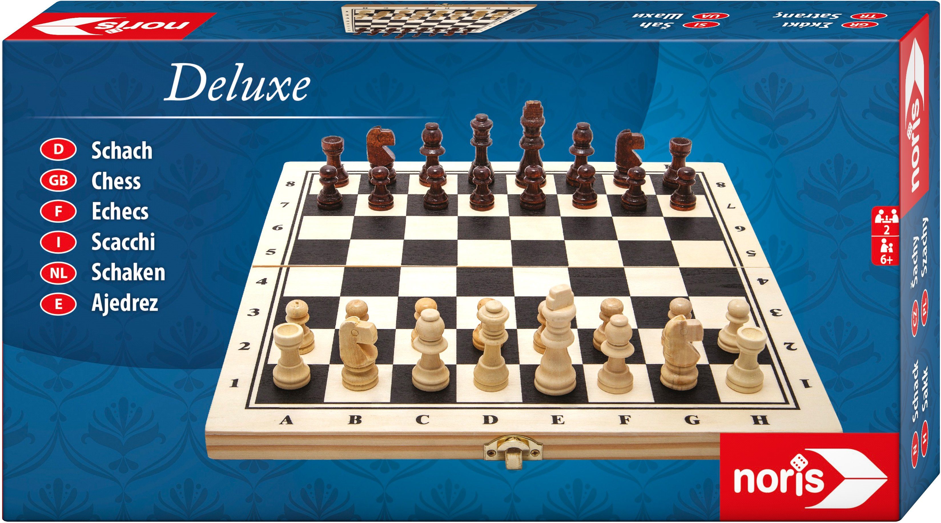 Noris Spiel, Holzspielzeug, Deluxe Holz Schach