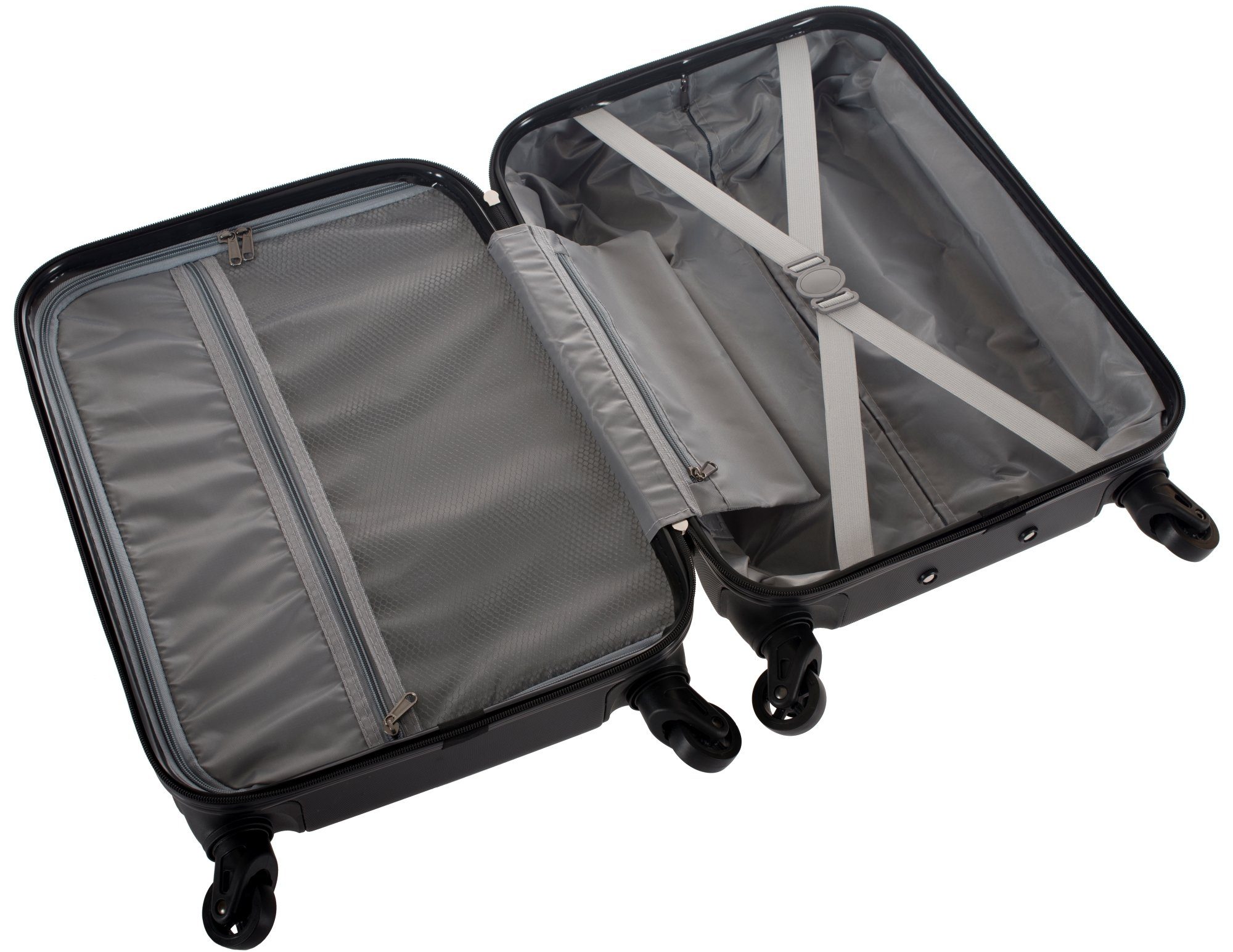 Cahoon Handgepäck-Trolley Hartschalenkoffer Handgepäck Kabinengepäck Trolley Koffer 4-Rollen, 4 Rollen