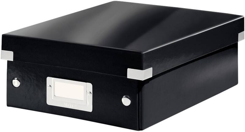 Leitz Click & Store WOW Klein Organisationsbox Laminierte Hartpappe Schwarz 22 x 28,2 x 10 cm