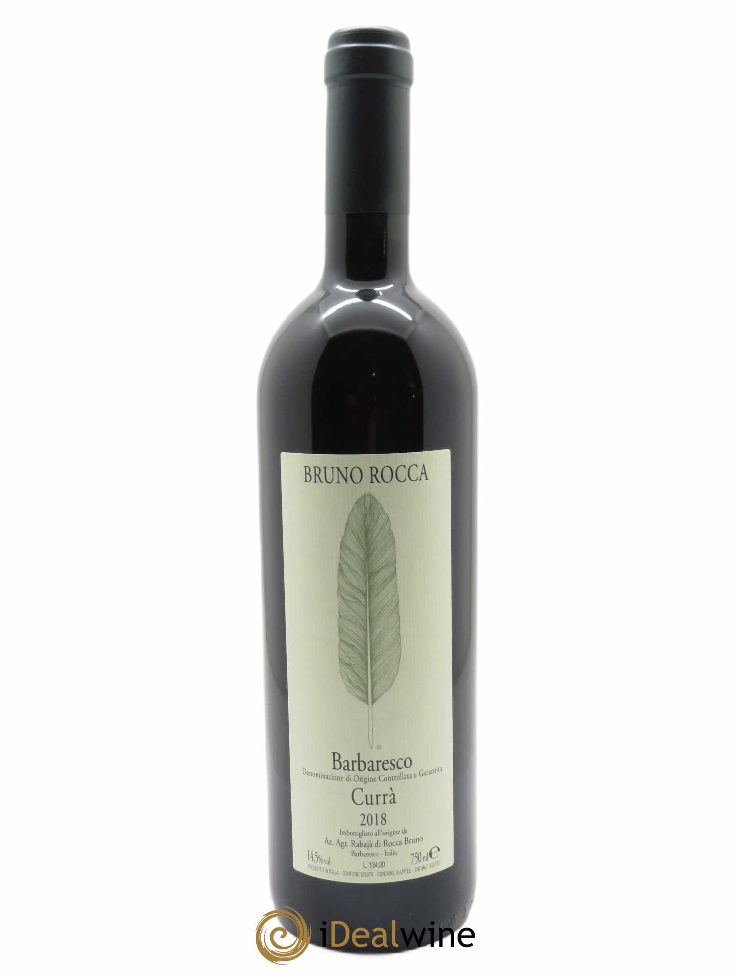 Barbaresco DOCG Currà Bruno Rocca  2018 - Lot de 1 Bouteille