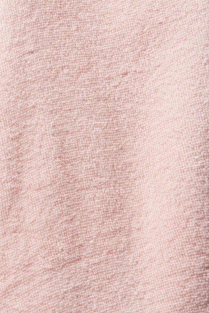 Frottée-Bademantel mit gestreiftem Innenfutter