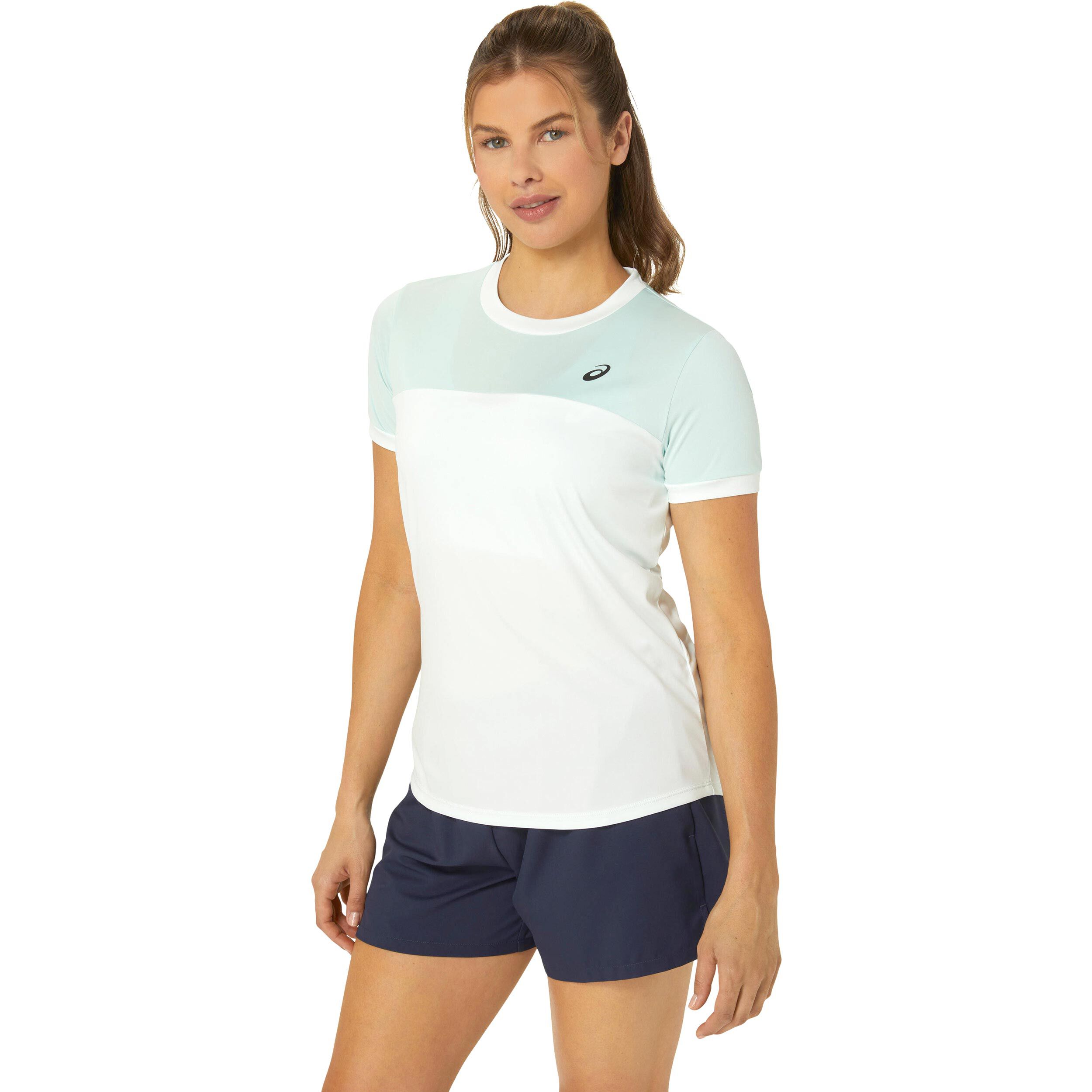 Court T-Shirt Damen - Weiß, Mint