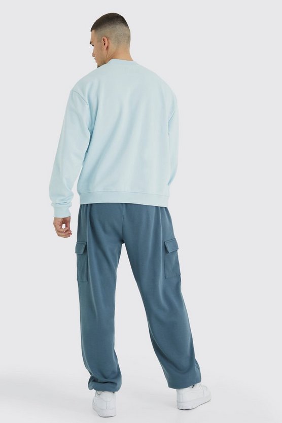Tall lockere Cargo-Jogginghose