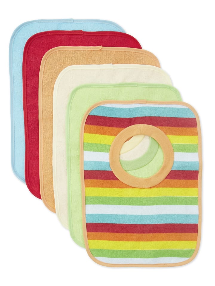Bieco Spielwaren Baby Schlupf Lätzchen, 6er Pack - ab Geburt in Mehrfarbig günstig kaufen onesize