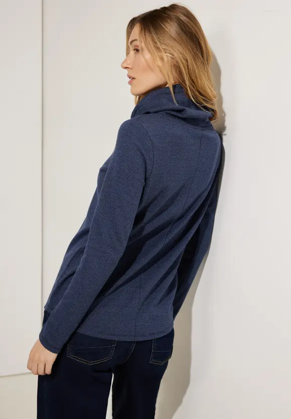 CECIL Shirt mit Hahnentritt Print