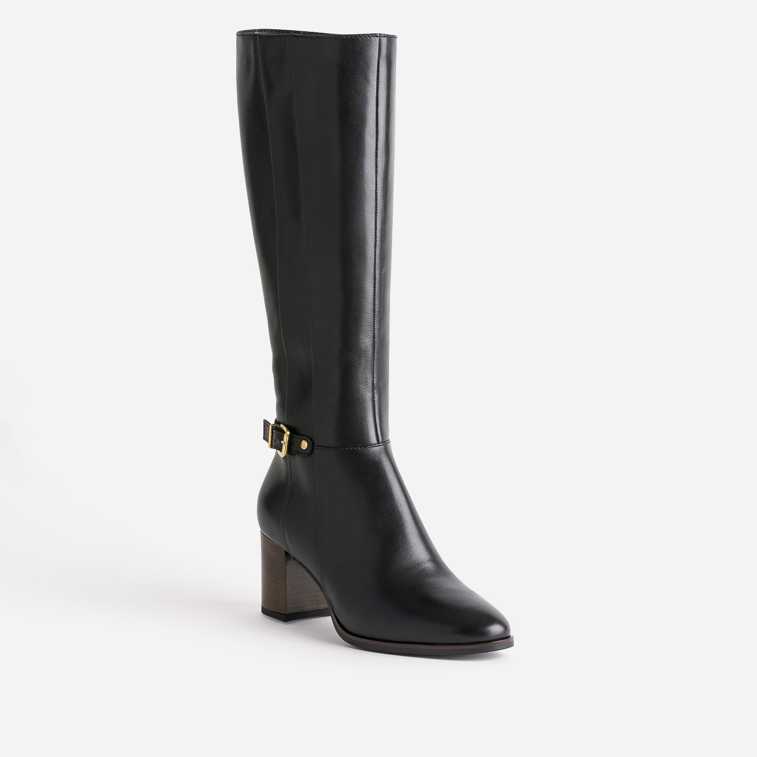Botte noire éco-conçue en cuir