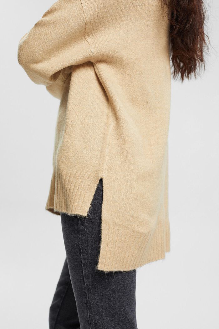 Rollkragenpullover aus Strick