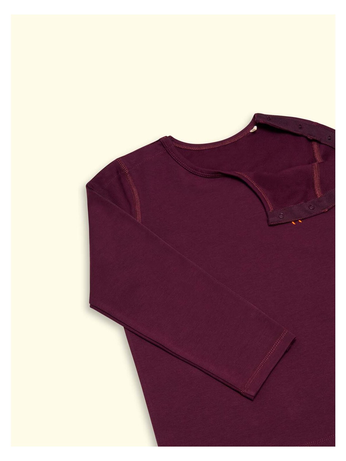 Wombly Karl Langarmshirt aubergine