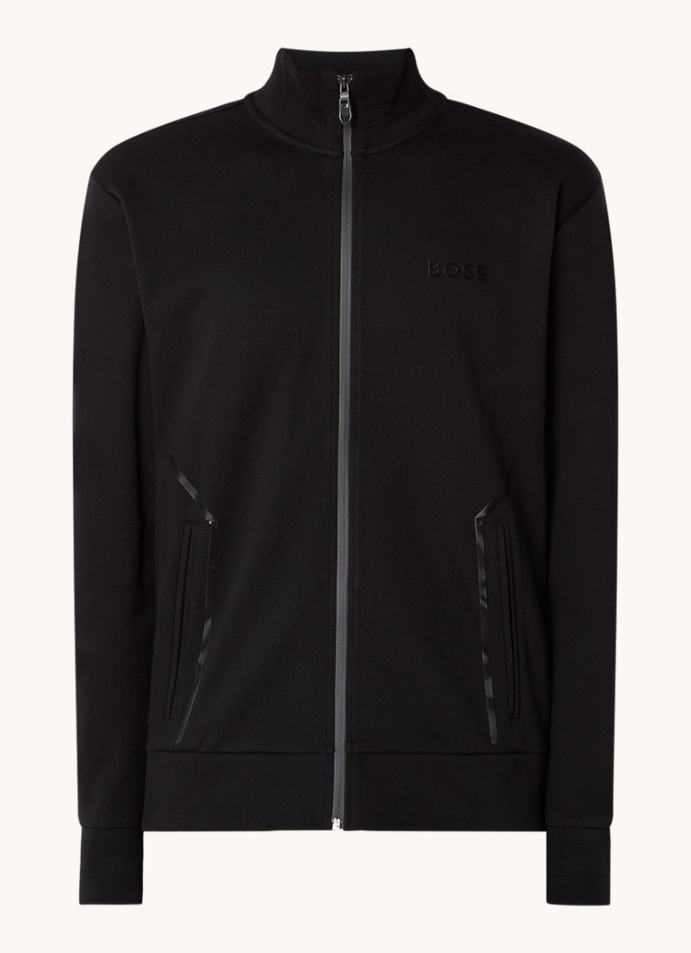 Cardigan tricotat subțire HUGO BOSS Skaz Mirror cu logo