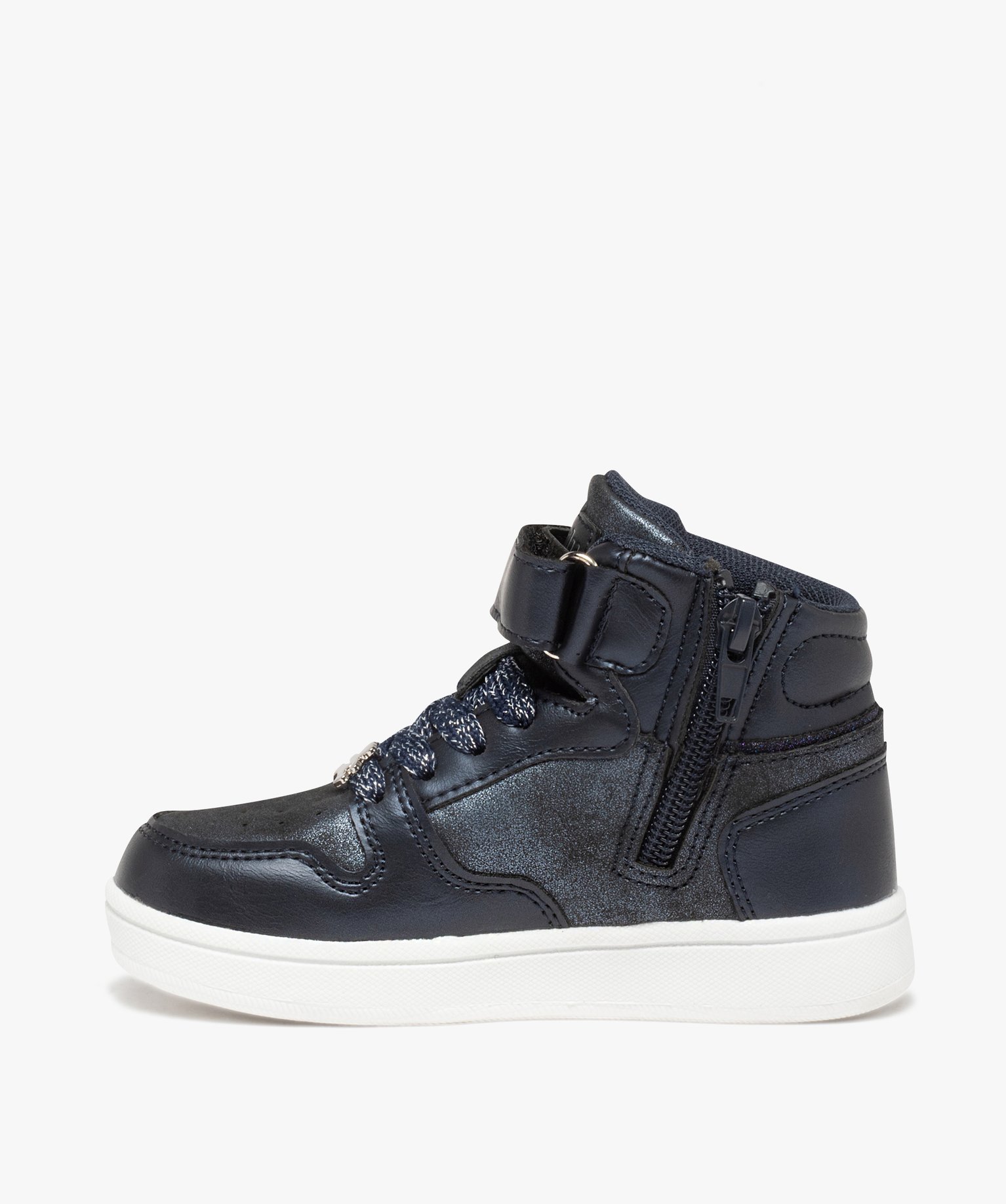 Baskets fille mid-cut ourson pailleté - LuluCastagnette bleu | GEMO