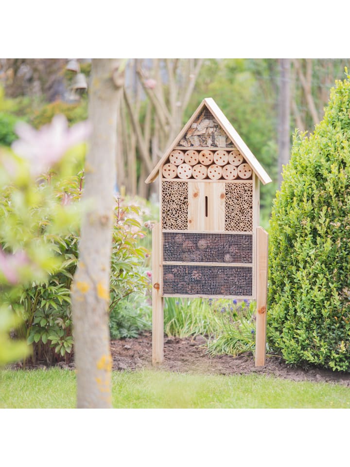 relaxdays Insektenhotel in Natur - (B)49 x (H)79 x(T)12 cm günstig kaufen onesize