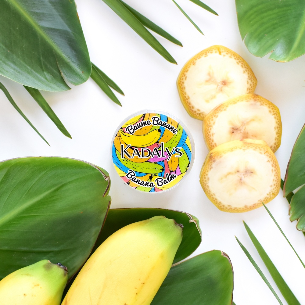Kadalys Baume Lèvres et Papilles à la Banane Bio Soin des lèvres nourrissant, réparateur