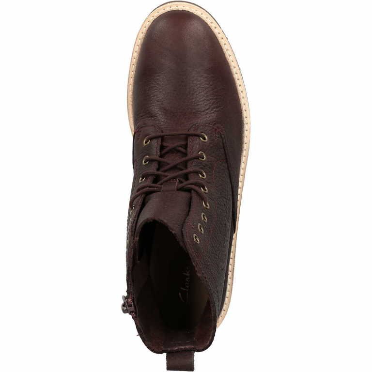 CLARKS Schnür-Stiefeletten rot Trace Pine