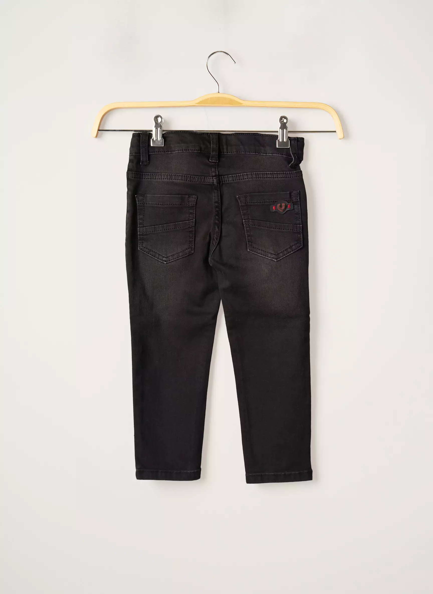 Nanica Kids Jeans Coupe Slim Garcon couleur noir