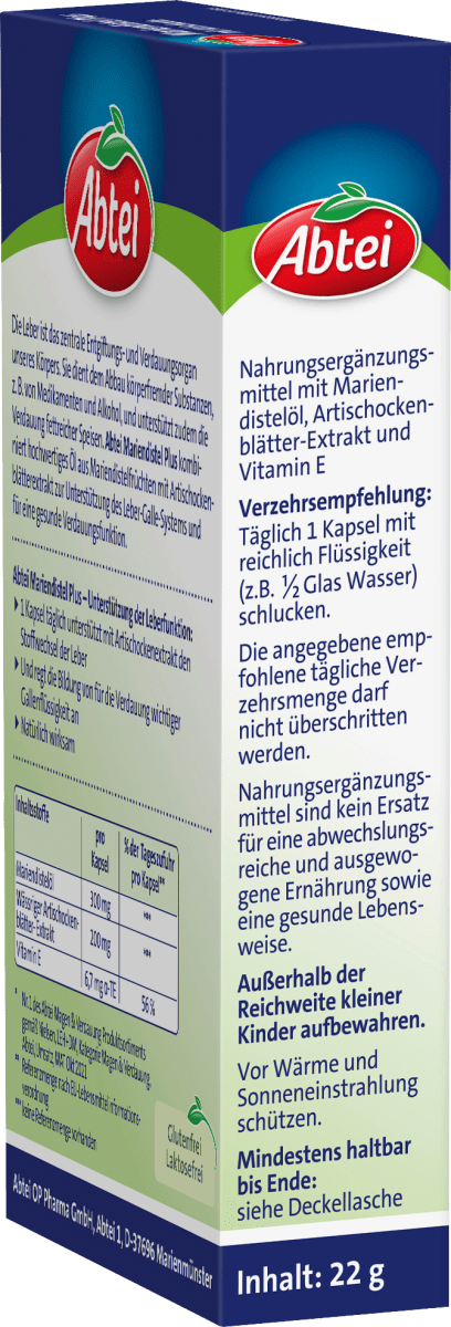 Mariendistel plus Kapseln 30 St, 22 g