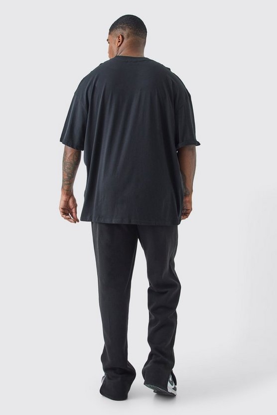 Plus Oversize T-Shirt mit HommeArmee Teddy-Print