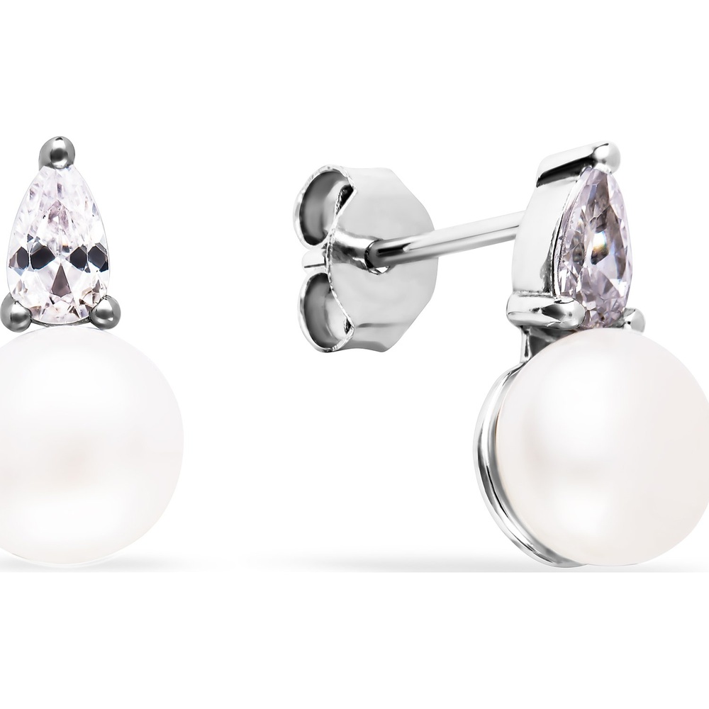 FAVS Boucles d'oreilles à fermoir à poussette 925 Argent Boucles d'oreilles
