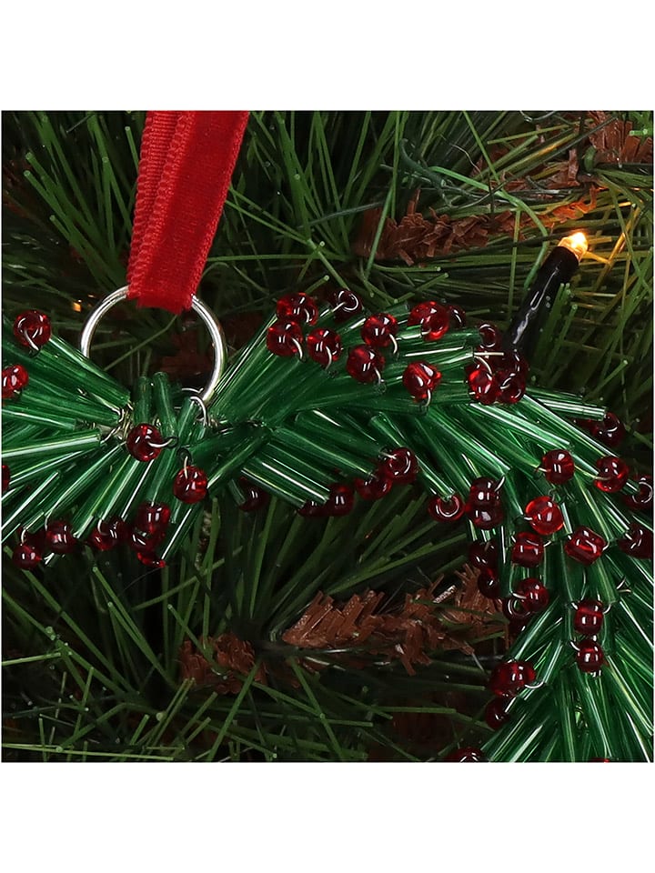 Kersten 4er-Set: Dekoanhänger ''Heart'' in Rot/ Grün - (L)12 x (B)12 cm günstig kaufen onesize