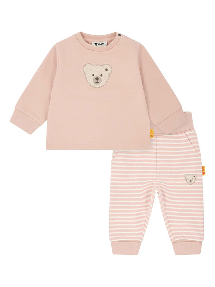 Steiff 2tlg. Outfit in Rosa günstig kaufen
