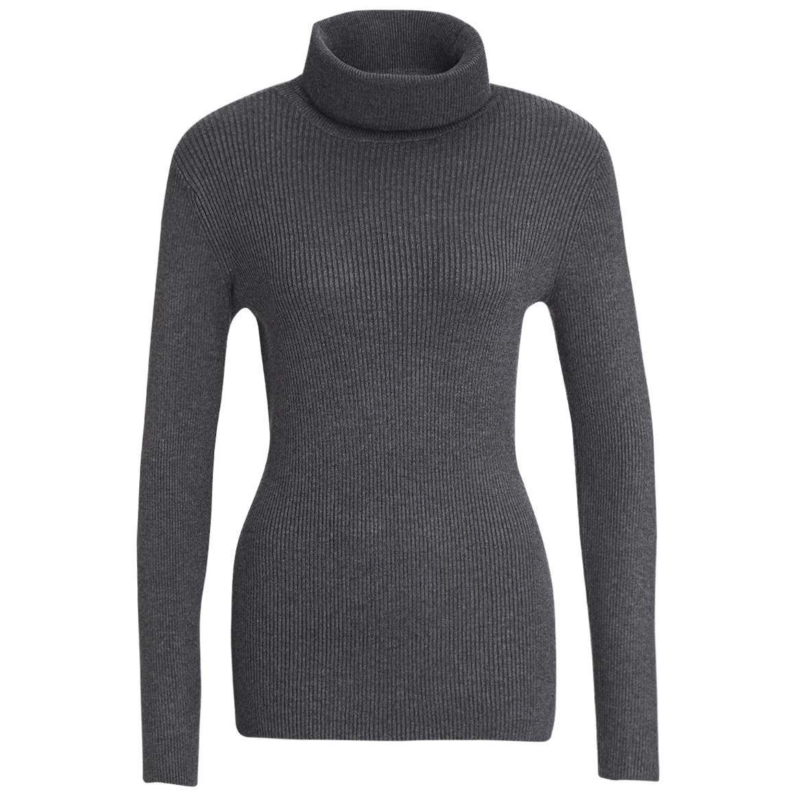 Damen Rollkragenpullover gerippt