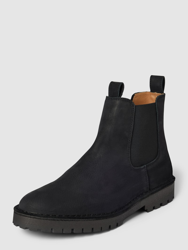 Chelsea Boots mit elastischen Einsätze Modell 'RICKY' in schwarz