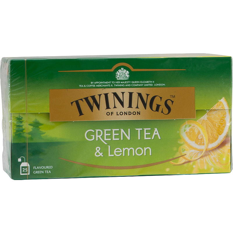 Twinings Grønn te m/sitron 25 poser