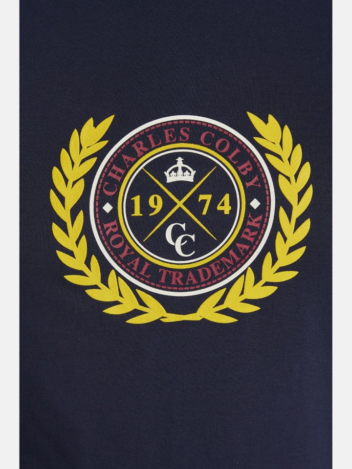 Charles Colby T-Shirt EARL SADWYN in dunkelblau günstig kaufen