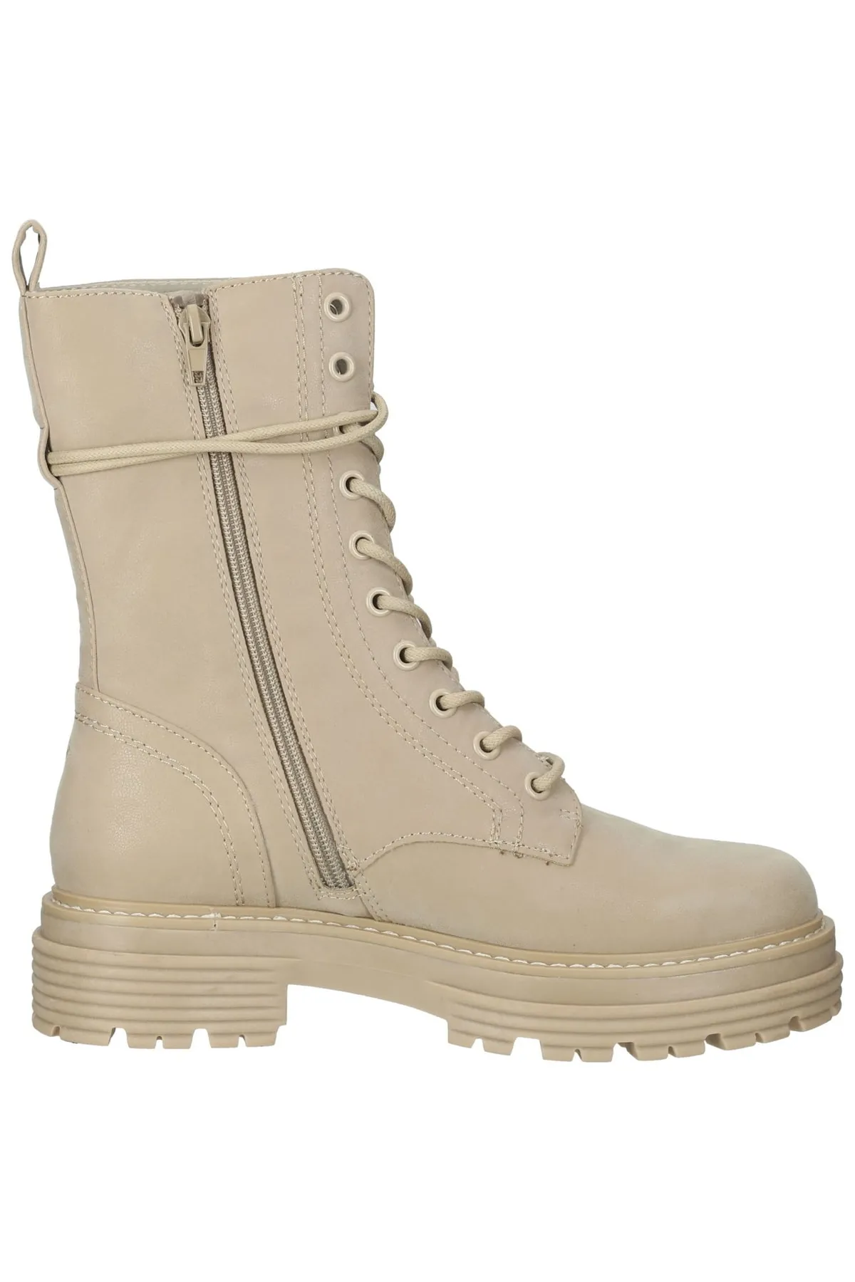 BULLBOXER  Stiefelette - Beige - Blockabsatz