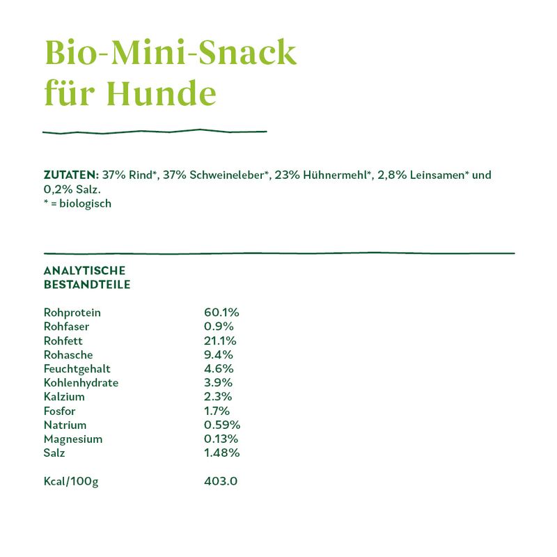 Yarrah Bio Mini Snack für Hunde