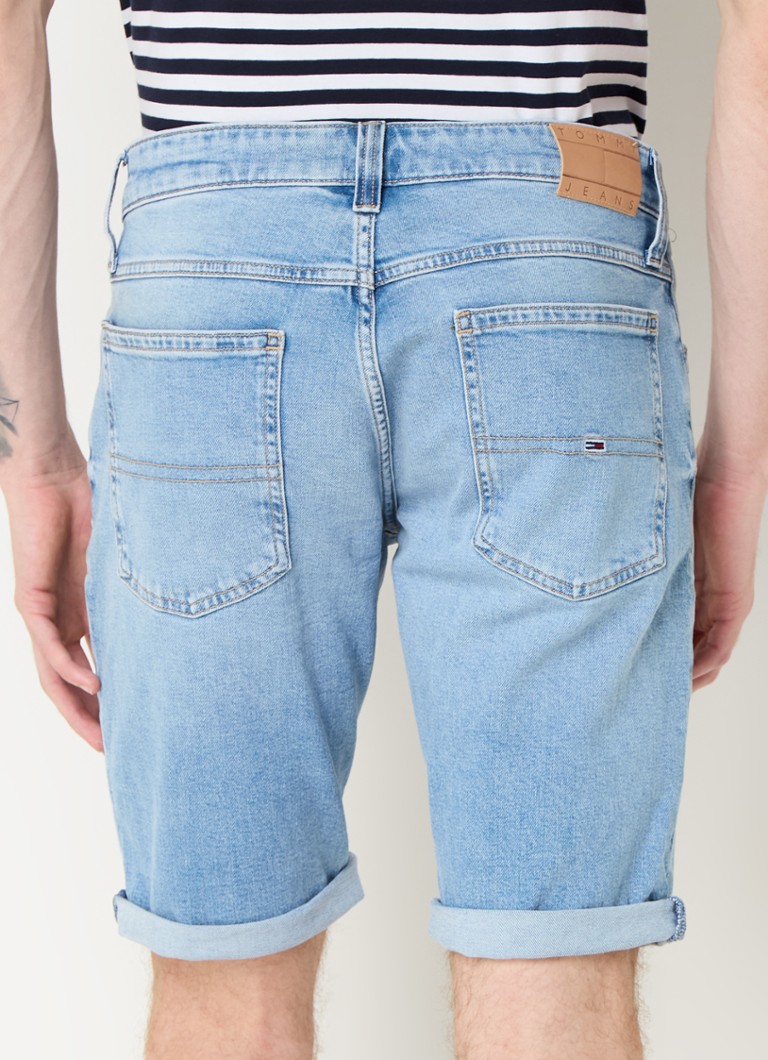 Pantaloni scurți din denim Tommy Hilfiger cu croială dreaptă și buzunare laterale