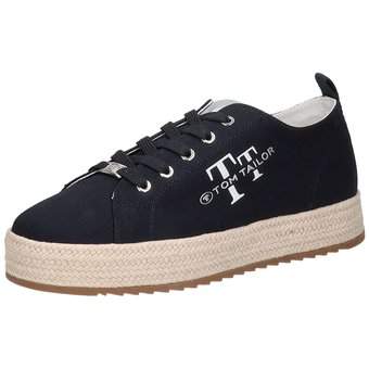 Tom Tailor Plateau Sneaker in blau