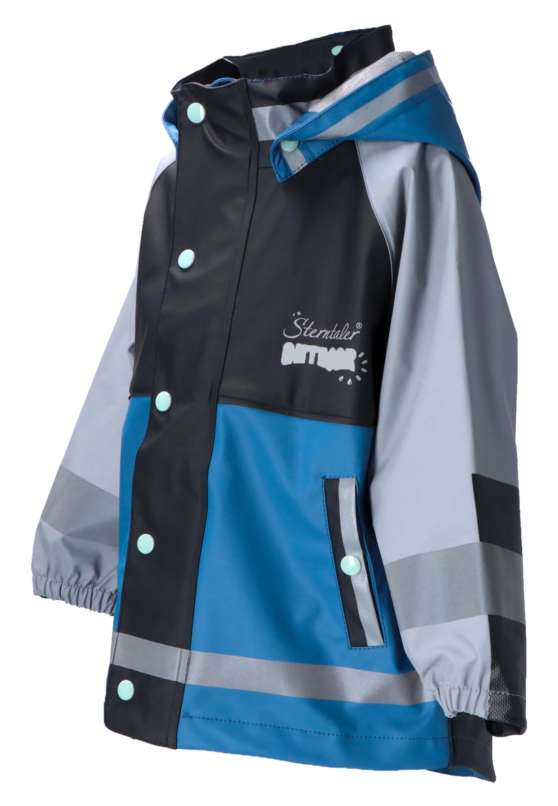Funktions-Regenjacke mit Reflektoren, wasserdicht