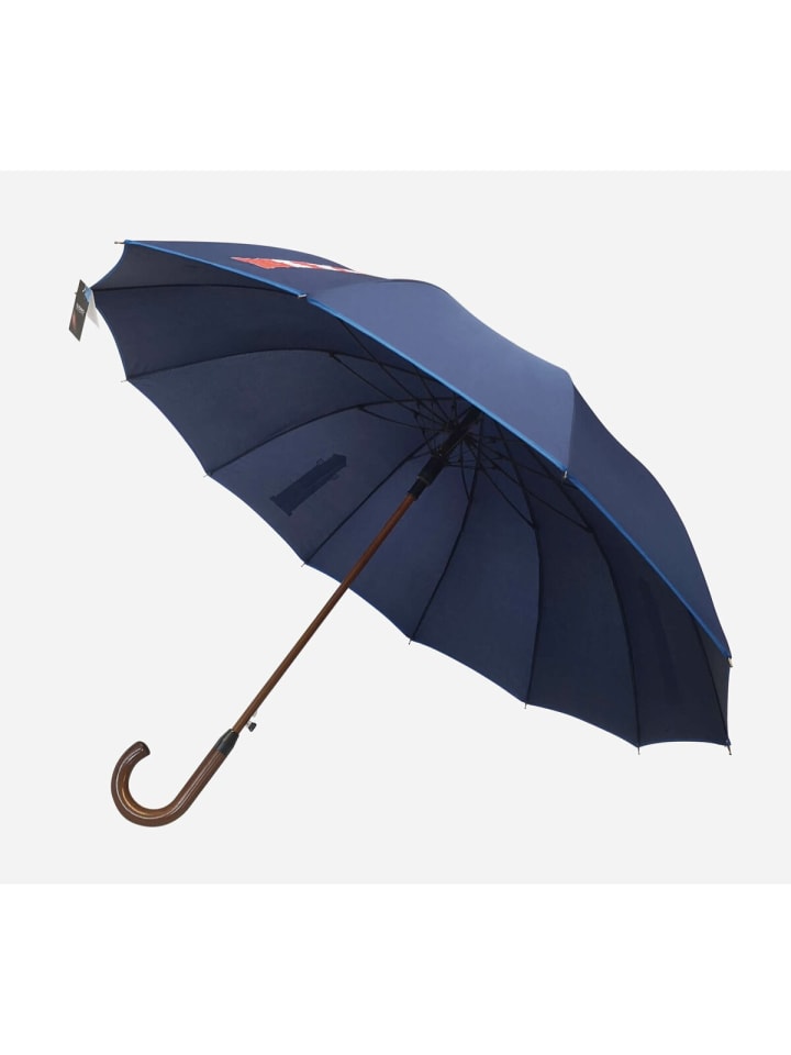 COFI 1453 Holzstockschirm  in Blau Leuchtturmmotiv in Blau günstig kaufen 116