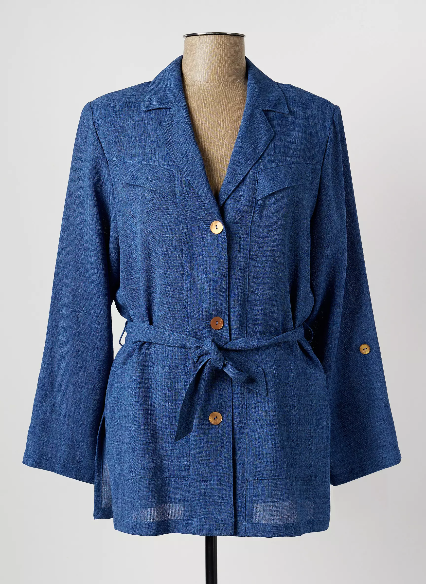 Claude Bauer Vestecasual Femme couleur bleu