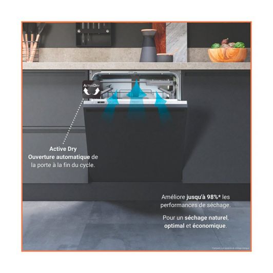 Mașină de spălat vase semi-integrabilă HOTPOINT HA3PB14BN7A0X