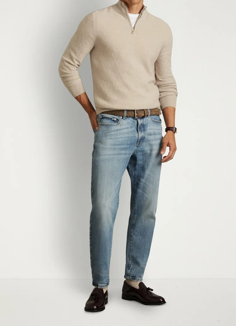 Reiss Chester fine-knit textured wool skipper sweater