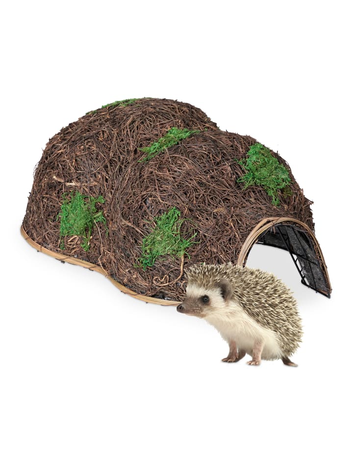 relaxdays Igelhaus in Braun - (B)32 x (H)21 x (T)48 cm günstig kaufen onesize