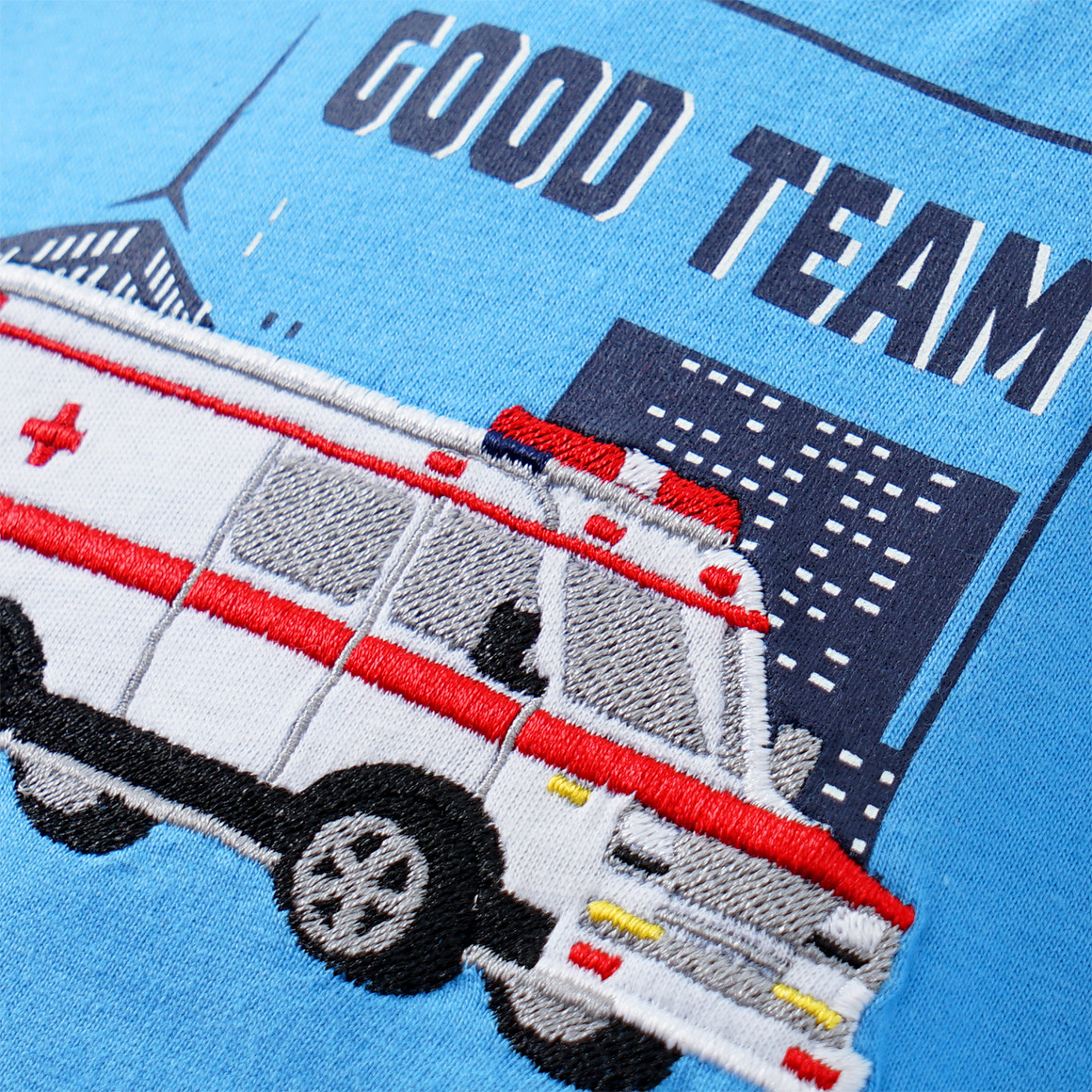 Jungen Langarmshirt mit Fahrzeug-Motiv