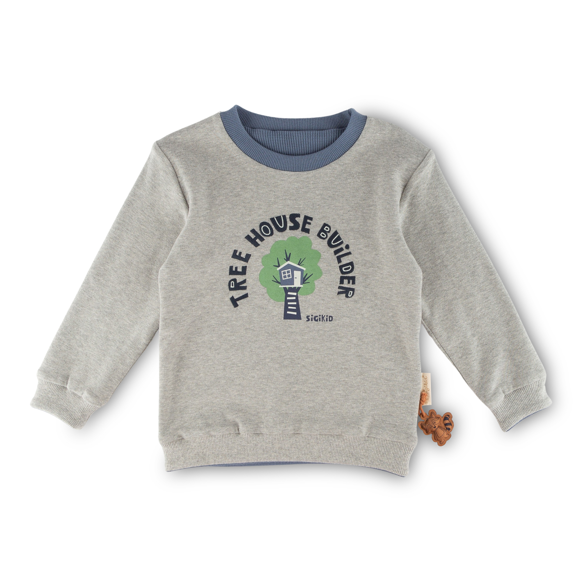 Kinder Langarm Wendeshirt Forest Adventure, blau oder gr