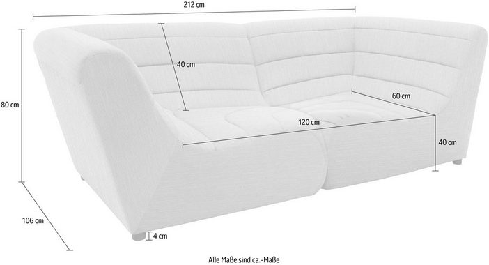 DOMO collection Ecksofa Soleil, Speziell für Outdoor, witterungsbeständig, incl. Schutzhülle