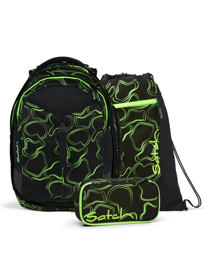 Satch Match Schulranzen-Set 3-teilig in green supreme günstig kaufen onesize
