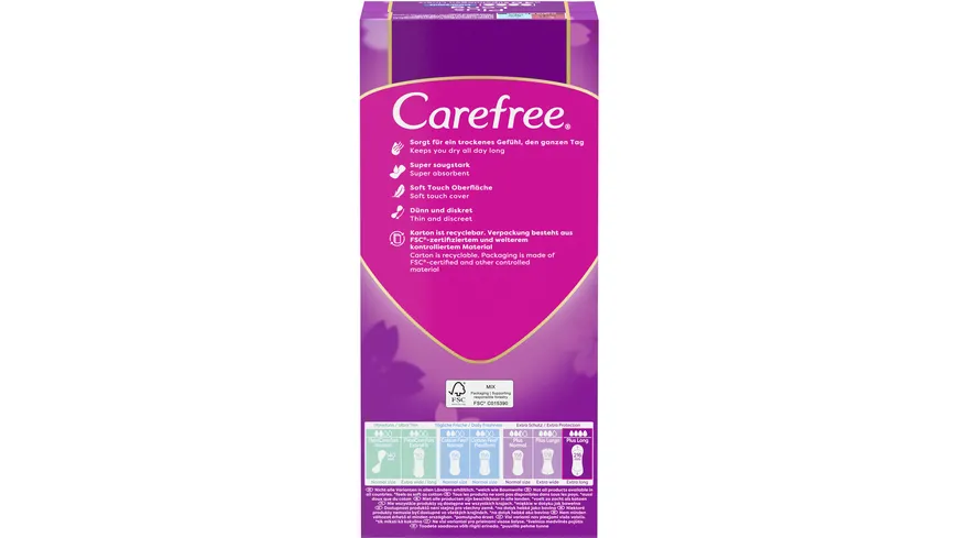Carefree Plus Long Frischeduft x40 Slipeinlagen