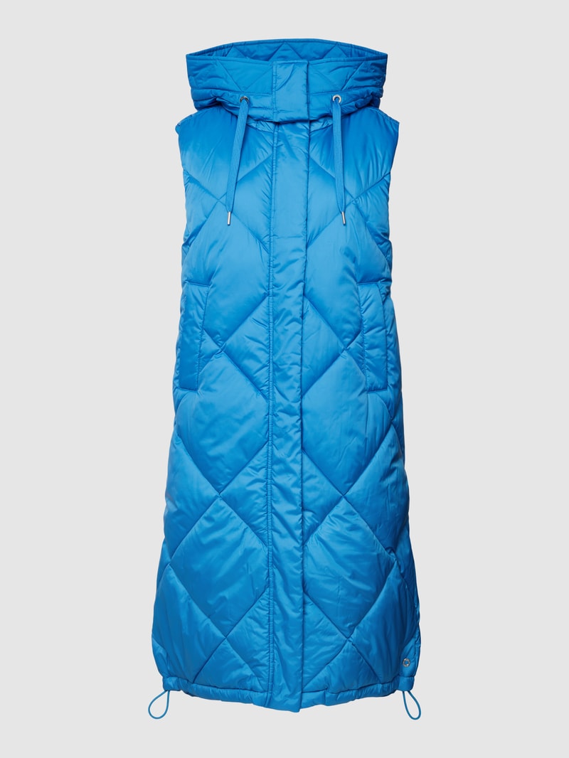 Steppweste mit abnehmbarer Kapuze in royalblau